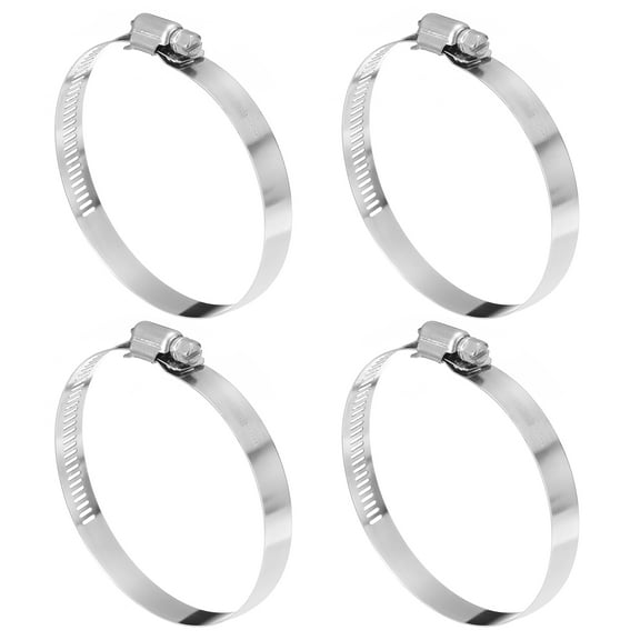 Uxcell Hose Clamp, 2 5/9" to 3 1/2" Adjustable Stainless Steel Worm Gear Hose Clamps for Fuel Line Plumbing, 4Pack