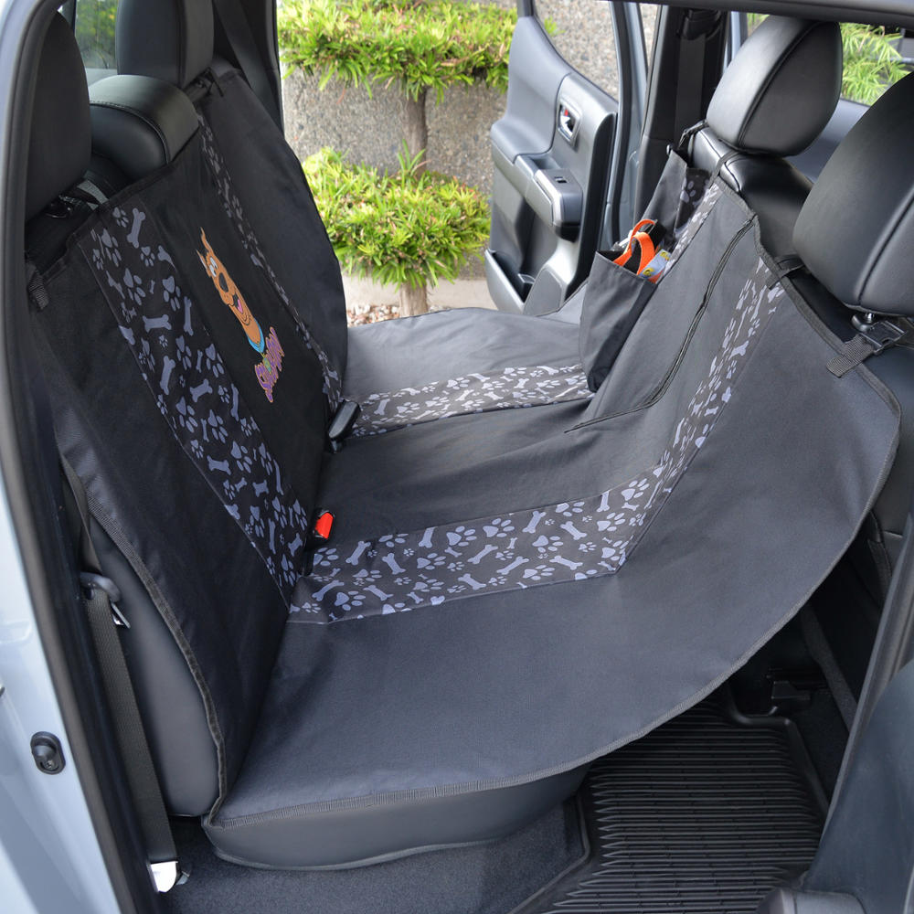 BDK Scooby Doo Waterproof Pet Seat Cover Set - Front & Rear Bench Protection