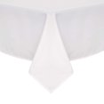 thumbnail image 1 of Deconovo Mantel resistente al agua, blanco, 137 cm de ancho x 137 cm de largo, cuadrado, de lino sintético, para comedor (1 pieza), 1 of 7