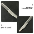 thumbnail image 4 of Peine de bolsillo plegable hecho a mano para hombres, peine alisador de pelo de dientes finos para el cuidado diario, peinado, barba o bigote, plateado S, 4 of 5