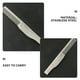 thumbnail image 4 of Peine de bolsillo plegable hecho a mano para hombres, peine alisador de pelo de dientes finos para el cuidado diario, peinado, barba o bigote, plateado S, 4 of 5