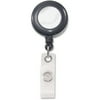 Advantus - Retractable ID Reel, 24" Extension, Black, 12/Box