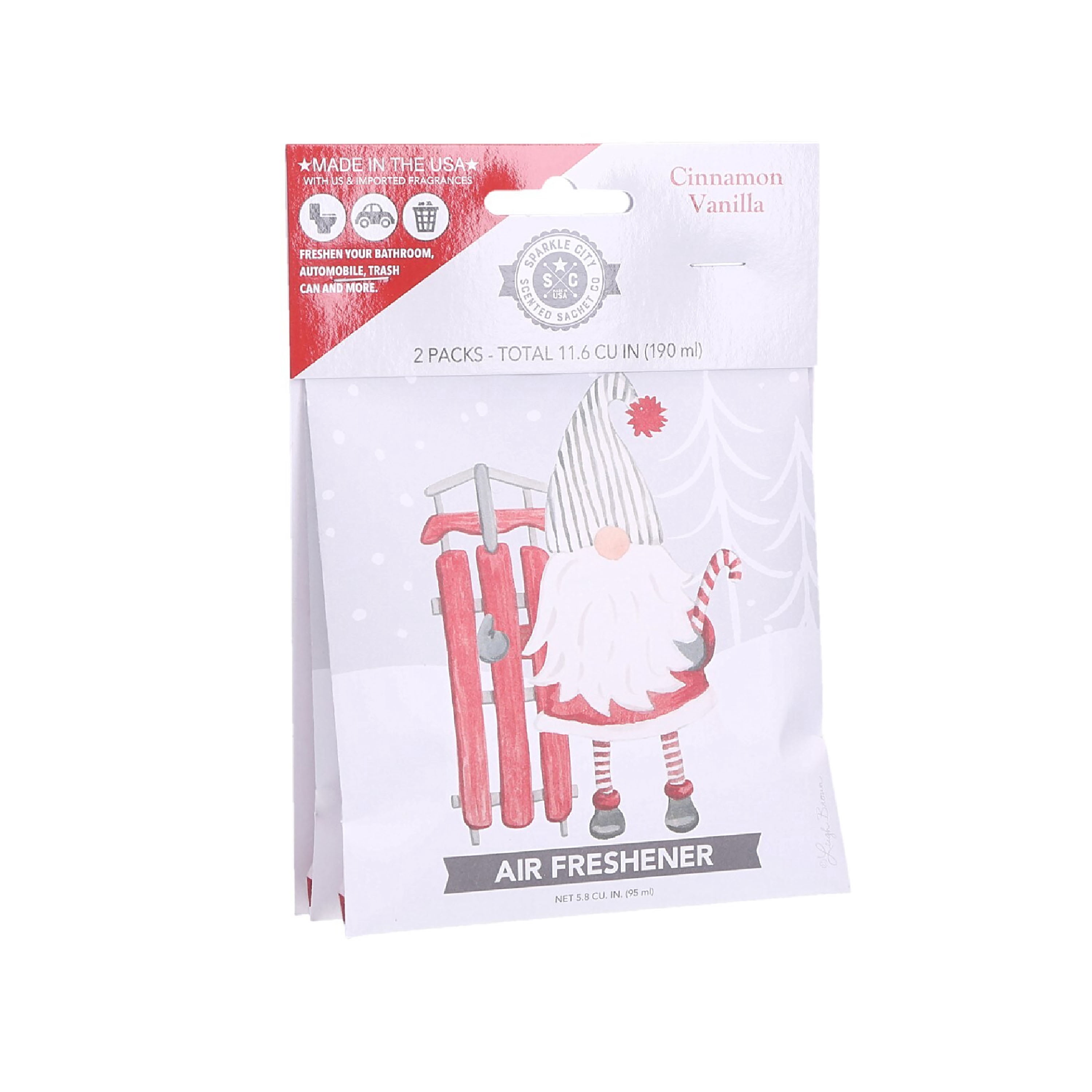 Sparkle City Cmas Gnome Scented Sachets