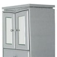 thumbnail image 4 of Michael Amini Melrose Plaza Wood & Glass Swivel Lingerie Chest in Dove Gray, 4 of 10