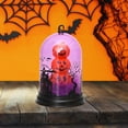 thumbnail image 3 of Pantalla de Halloween regalo vintage electrónica cubierta para el festival de Calabaza púrpura Colcomx pantalla de lámpara, 3 of 7