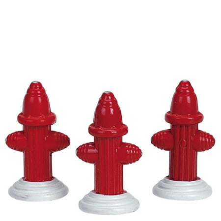 - Lemax Village Collection 2003 Metal Fire Hydrant Set of 3 Figurines Accessories