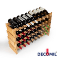 thumbnail image 6 of DECOMIL - 36 Bottle Stackable Modular Wine Rack Wine Storage Rack Solid Bamboo Wine Holder Display Shelves, Wobble-Free, 6 of 8