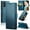 Blue, variant on ETFAST Leather Phone Case Wallet With Card Holder Zipper For Realme 10 Pro Plus High Quality Leather Phone Case