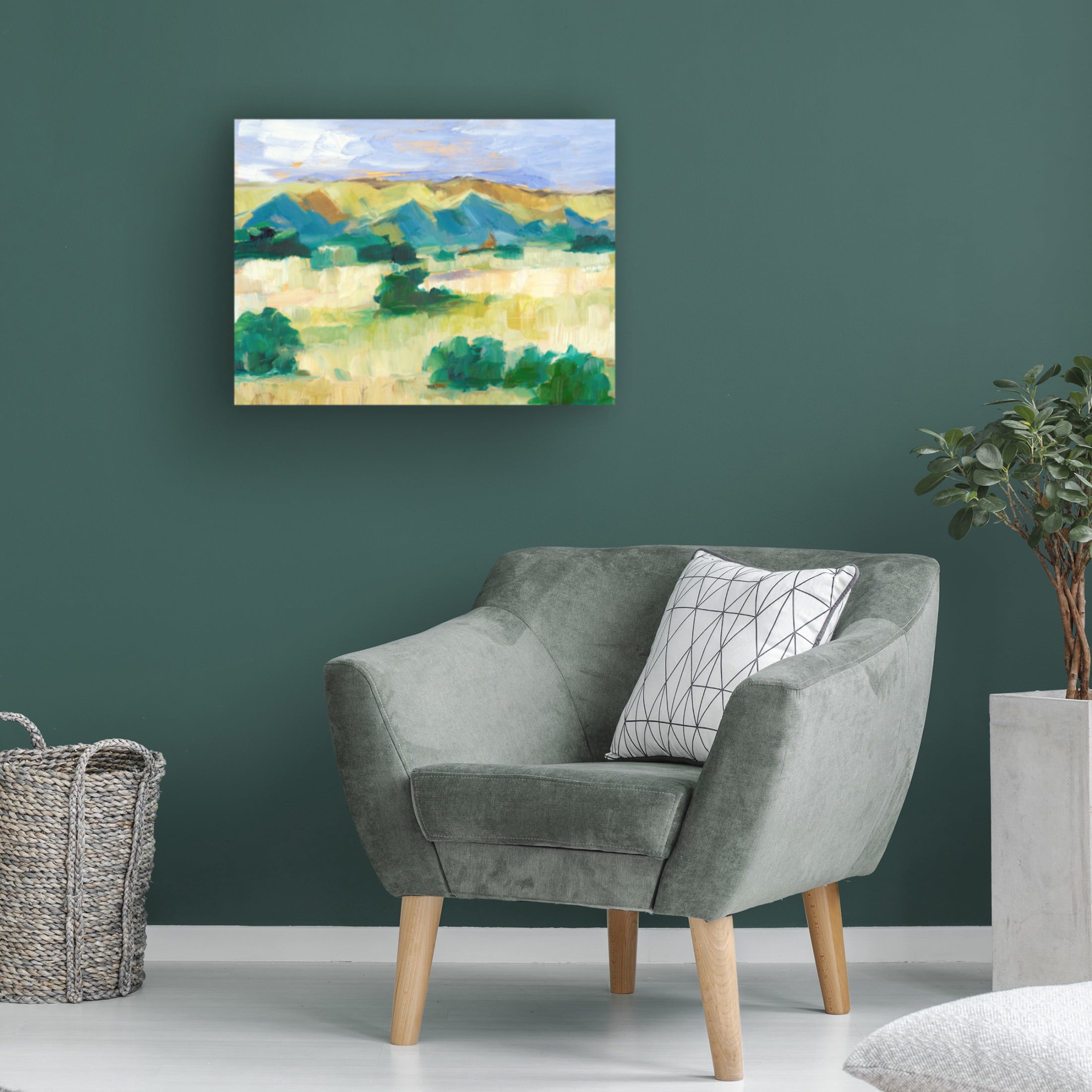 Canvas Wall Art - Ethan Harper 'Western Valley II' Wall Art for Living Room, Bedroom, or Office Décor by Trademark Fine Art - 24 x 18 Inches