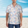 thumbnail image 4 of Goofa Orchids Flowers Hawaiian Shirt for Men, Unisex Summer Beach Casual Short Sleeve Button Down Shirts,Aloha Tropical Floral print shirt-, 4 of 9