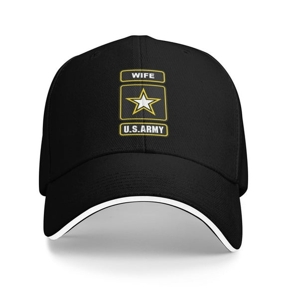 United States Army Wife Logo Unisex Sandwich Cap Classic Baseball Capunisex Adjustable Casquette Dad Hat