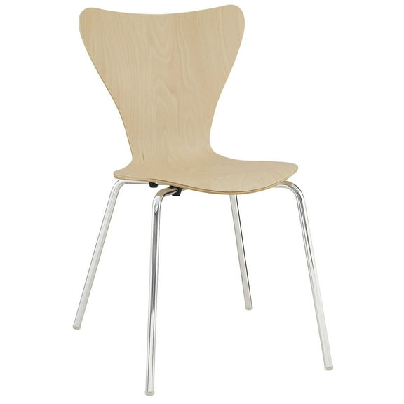 Modern Contemporary Kitchen Wood Dining Side Chair Natural