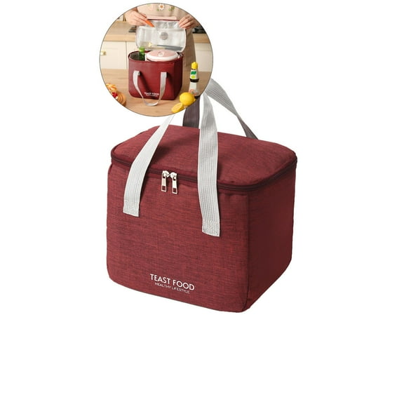 Yoloke Lunch Bag for Men Women Lunch Box Small Soft Side Cooler Bag Collapsible Insulated Thermal Tote for Work Travel Picnic Food Drink Cool Bag