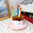 thumbnail image 4 of SPRING PARK Cute Adorable Dog Cat Birthday Cake Hat Pet Cap Pet hat with Color Candles Design Party Custom Accessory, 4 of 6
