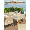 thumbnail image 5 of Outdoor Tablecloth with Umbrella Hole for Patio/Picnic/Party/Camping, Brown Wildflowers Waterproof Table Cloth Rectangle Table Cover Washable, Modern Floral Butterfly Plant (54"x 80"), 5 of 8