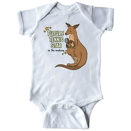 

Inktastic Future Tennis Star In The Making Kangaroo Gift Baby Boy or Baby Girl Bodysuit
