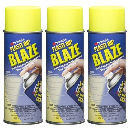 Performix Plasti Dip 11222 Blaze Yellow Rubber Spray 3 (Best Spray Paint For Rubber Tires)