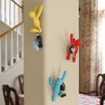 thumbnail image 4 of Perchero de pared decorativo con ganchos para abrigos, bufandas, bolsos, carteras, mochilas, toallas y más, juego de 3, multicolor pastel, 4 of 4