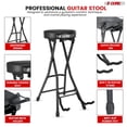 thumbnail image 4 of 5Core Guitar Stool w Comfortable Padded Seat Foot Rest Guitar Holder w 300 Lbs Capacity, 4 of 12