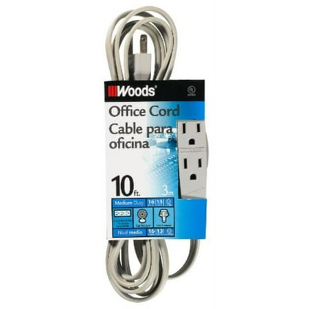

Woods 5607 3-Outlet Extension Cord 10-Foot Gray