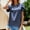 Navy, variant on Petal Sleeve Tops for Womens Summer Rond Neck Tee Short Sleeve Shirts Trendy Casual Loose Solid Basic Tunic Tshirt