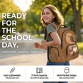 thumbnail image 6 of DISNIMO Cartoon Capybara Printed 17" School Backpack for Kids Teen Girls Lightweight Durable Bookbag with 1 Main Compartment, Front Zipper Pocket, Back to School Gift, 6 of 7