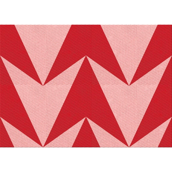 Ahgly Company Indoor Rectangle Patterned Pastel Pink Area Rugs, 2' x 4'