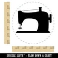 thumbnail image 2 of Sewing Machine Silhouette Self-Inking Rubber Stamp Ink Stamper - Black Ink - Large 1-1/2 Inch, 2 of 7