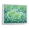 thumbnail image 2 of Designart "Greenery Of Blooming Succulents" Succulent Floater Framed Canvas Wall Art, 2 of 5