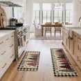 thumbnail image 6 of Sm:)e Buffalo Plaid Xmas Tree Merry Christmas Kitchen Mats Set of 2, Winter Home Decor Low-Profile Kitchen Rugs for Floor - 17x29 and 17x47 Inch, 6 of 7