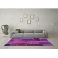 thumbnail image 3 of Ahgly Company Indoor Rectangle Patchwork Purple Transitional Area Rugs, 8' x 12', 3 of 4