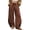 Brown, variant on Corduroy Barrel Pants Women Y2k Plaid Patchwork Panels Wide Leg Pants Women with Pockets Loose Fit Drawstring Streetwear Vintage Fall Winter Black Pants for Women