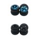 thumbnail image 1 of 8 llantas de goma y metal para WLtoys K969 1/28 RC, piezas de actualización Azul negro, 1 of 1