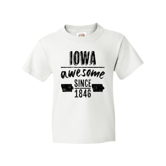 Inktastic Iowa Awesome Since 1846 Youth T-Shirt