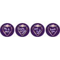 thumbnail image 2 of Darling Souvenir Party Favor Heart Frame Wedding Theme Stickers Labels DIY 190 Pcs-Purple, 2 of 2
