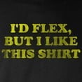 thumbnail image 3 of CafePress - I'd Flex But I Like This Shirt Long Sleeve Dark T - Long Sleeve Dark T-Shirt, 3 of 4