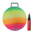 thumbnail image 1 of Pelota saltarina para exteriores, juego de jardín, colorida, 45 cm de diámetro, ejercicio, arcoíris, pelota saltarina, deportes, juguete infantil, 1 of 9