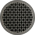 thumbnail image 4 of Jill Zarin Uptown Collection Area Rug - Metropolitan (10' Round Black/Ivory), 4 of 5