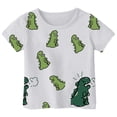 thumbnail image 4 of YUEHUA Girls Short Sleeve T-Shirts Kids Cute Graphic Basic Tees Fashion Summer Crewneck Tops 5-14 Years, 4 of 4