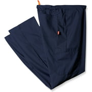 Orange Standard Mens Big and Tall Huntington Unisex Big  Tall Scrub Pants with Drawstring Waist and 4 Pockets