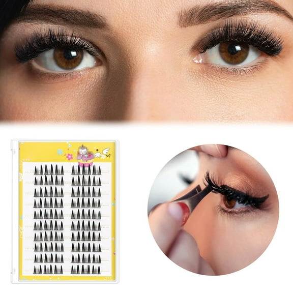 Siquannn Comic False Eyelashes 10pcs Eye Lash Prolash Eyelashes Clusters False Eyelashes Big Lashes Lash Cluster Glue Bond And Seal Lash Cluster Wispy Lash Clusters Kit Lash Kits Lash Extension Kit