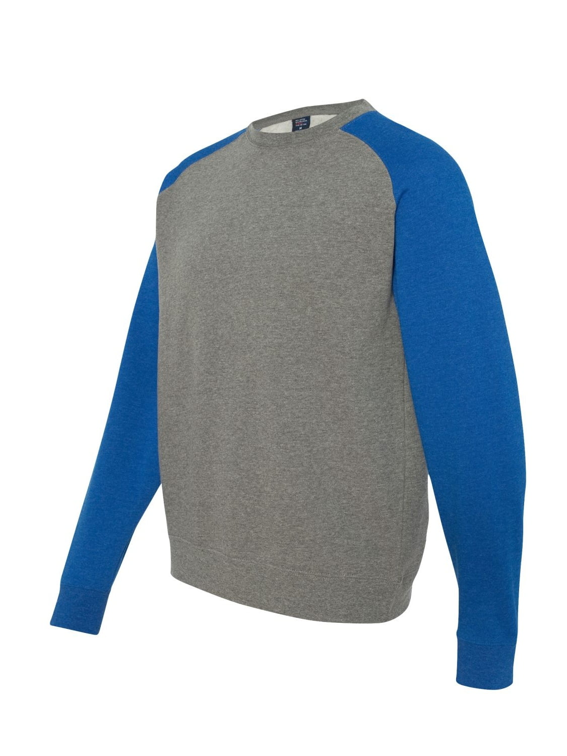 Independent Trading IND30RC Fitted Raglan Crewneck Sweatshirt