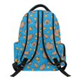 thumbnail image 2 of HELLHERO Lightweight Kids Backpack for School Back to School, Polyester Large Capacity Book Bag, Orange-Swim-Capybara, 2 of 3
