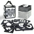 thumbnail image 4 of Juguetes de tarjetas Zulema EDUCACIÓN temprana con bolsa de almacenamiento para Juguetes bndos de cuna negro, 4 of 8