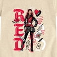 thumbnail image 3 of Descendants 5 - Red Hand Drawn Sketch - Youth Girls Fitted Short Sleeve T-Shirt, 3 of 5