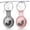 2 Black Pink, variant on 4 Pack Airtag Holder Keychain, Waterproof 360° Full-Body Protective Case for Apple AirTags, Lightweight Soft TPU Cover, Anti-Lost Airtag Holder for Keys, Bags, Pets, and Valuables