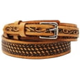 thumbnail image 2 of 47-48  Men's Western Rodeo Heavy Duty Baskeweave Full-Grain Leather Ranger Belt 26RT36, 2 of 3