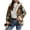 *1-Khaki, variant on Women's Plaid Sherpa Lined Hooded Cardigans,Ladies Thick Zipper Up Jacket Shackets,Warm Flannel Plaid Sweatshirt Coats For Women,Red,Size L