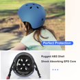 thumbnail image 3 of Casco de bicicleta para niños Besttravel ajustable de 3 a 8 años, azul, 3 of 7