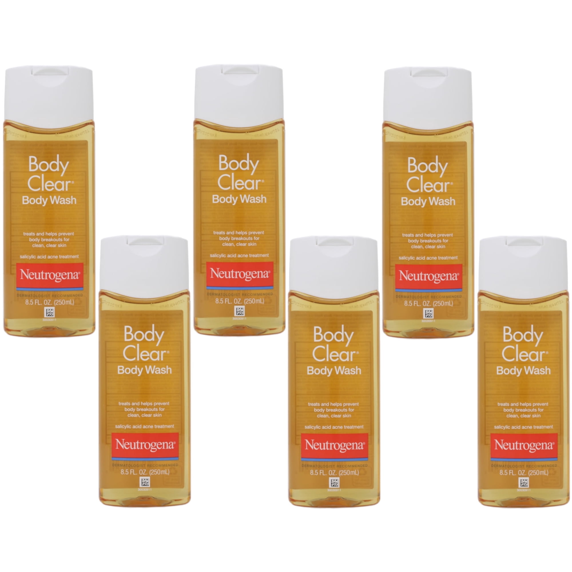 Neutrogena Body Clear Body Wash For Clean And Clear Skin - 8.5 Oz, 6 Pack